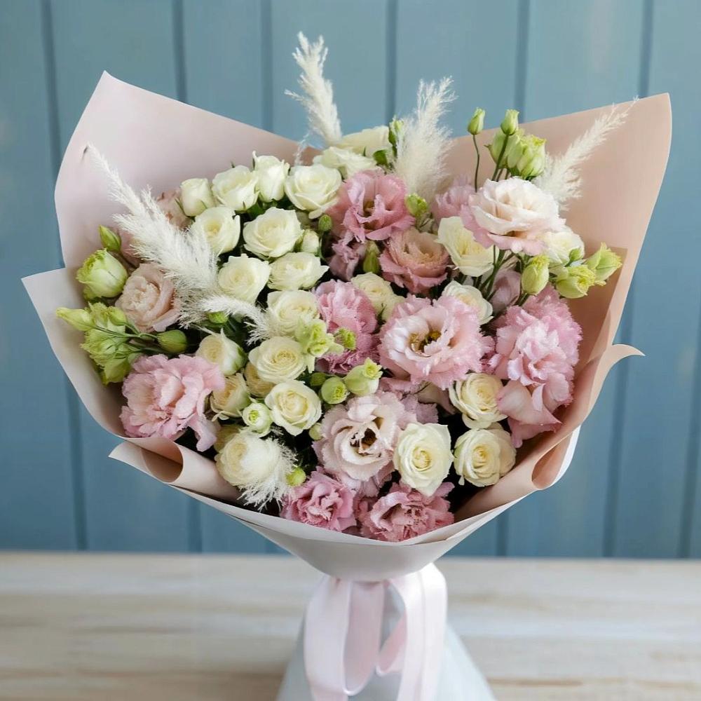 Букет цветов из: Альстромерии и Розы в Борисоглебске