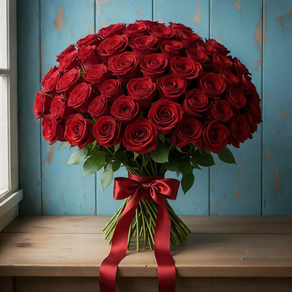 Букет Красные розы Блэк Меджик в Борисоглебске