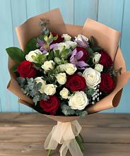 Букет цветов из:  Розы и Альстромерии #REPLACE_PRED# Борисоглебске