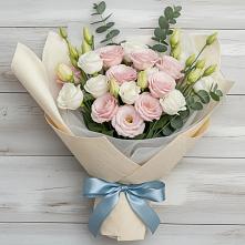 Букет цветов из:  Лизиантусы #REPLACE_PRED# Борисоглебске