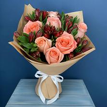 Букет цветов из:  Розы и Альстромерии в Борисоглебске