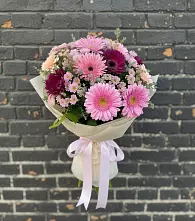 Букет цветов из:  Герберы и Хризантемы #REPLACE_PRED# Борисоглебске
