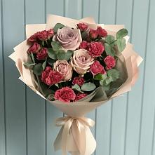 Букет цветов из:  Гвоздики и Розы #REPLACE_PRED# Борисоглебске